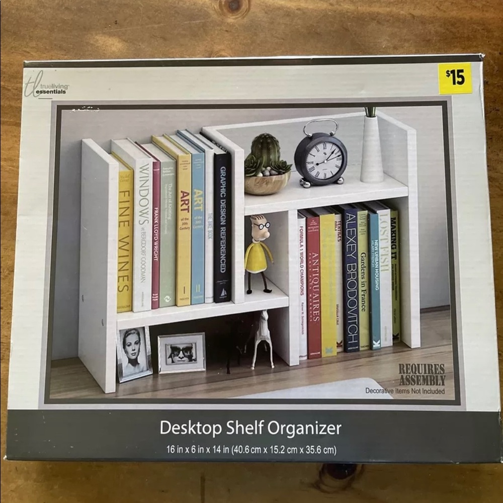 desktop shelf organizer
